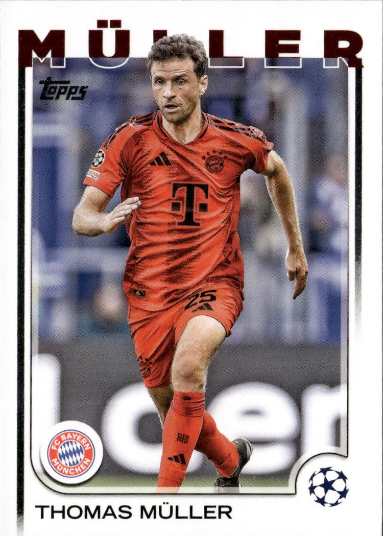 2024-25 Topps UEFA Club Competitions - Base #99 Thomas Muller - FC Bayern Munchen - A