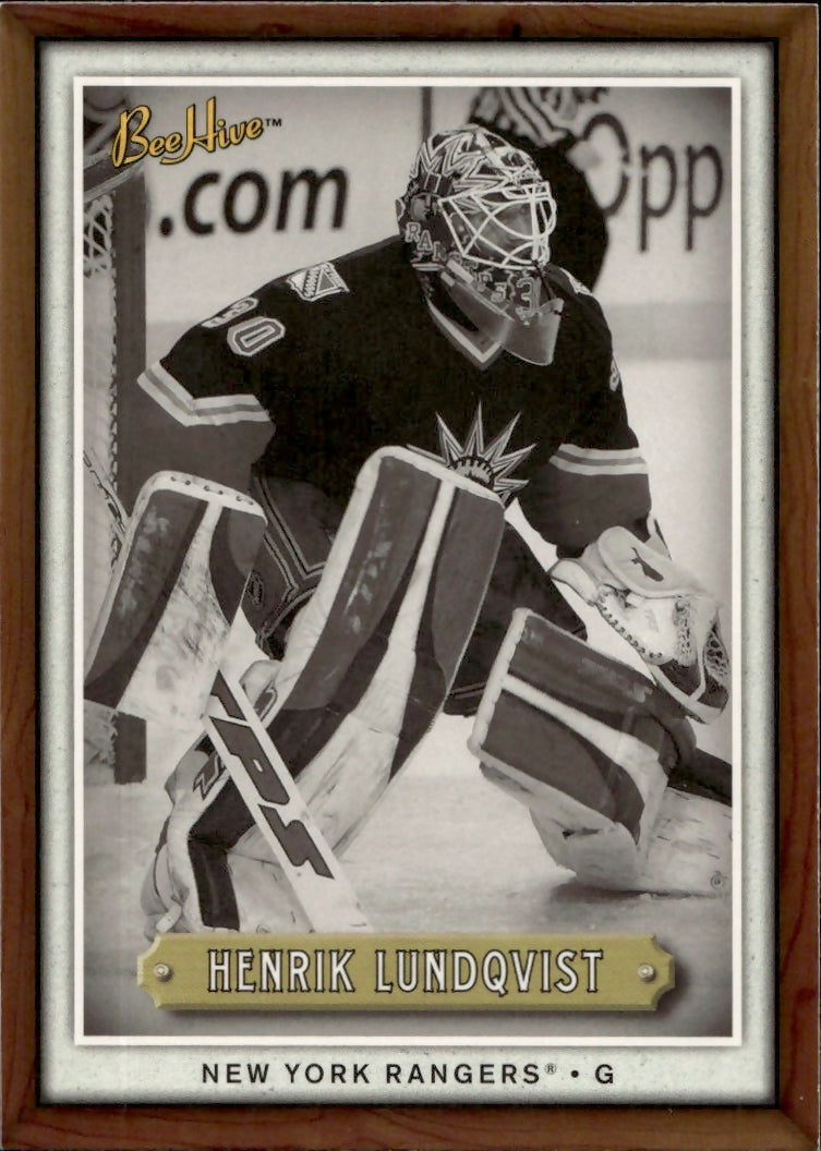 2006-07 Upper Deck - Bee Hive Hockey - Base #37 Henrik Lundqvist - New York Rangers - A