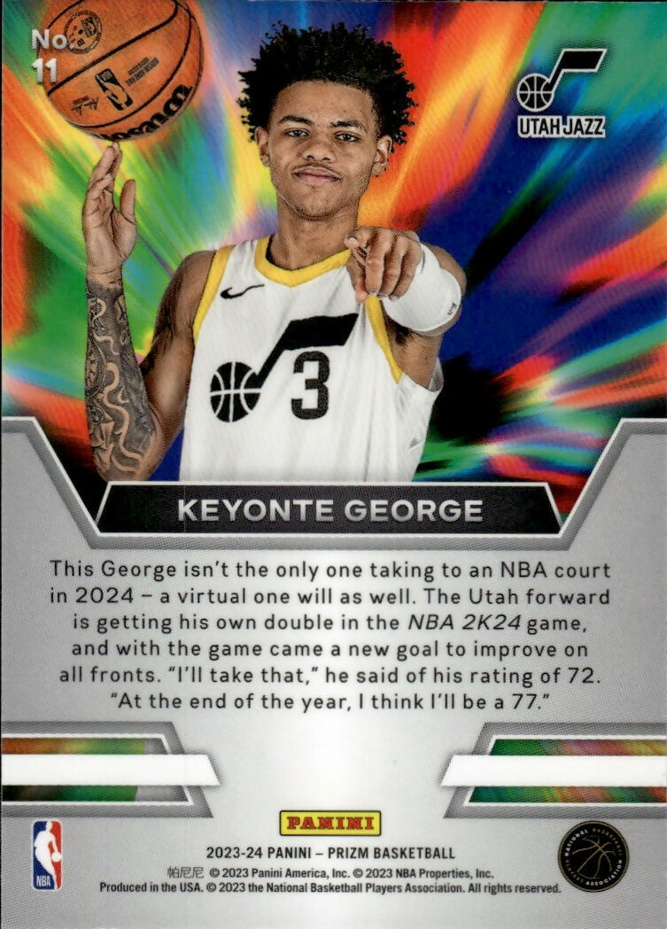 202324 Panini Prizm Basketball Instant Impact 11 Keyonte Uta