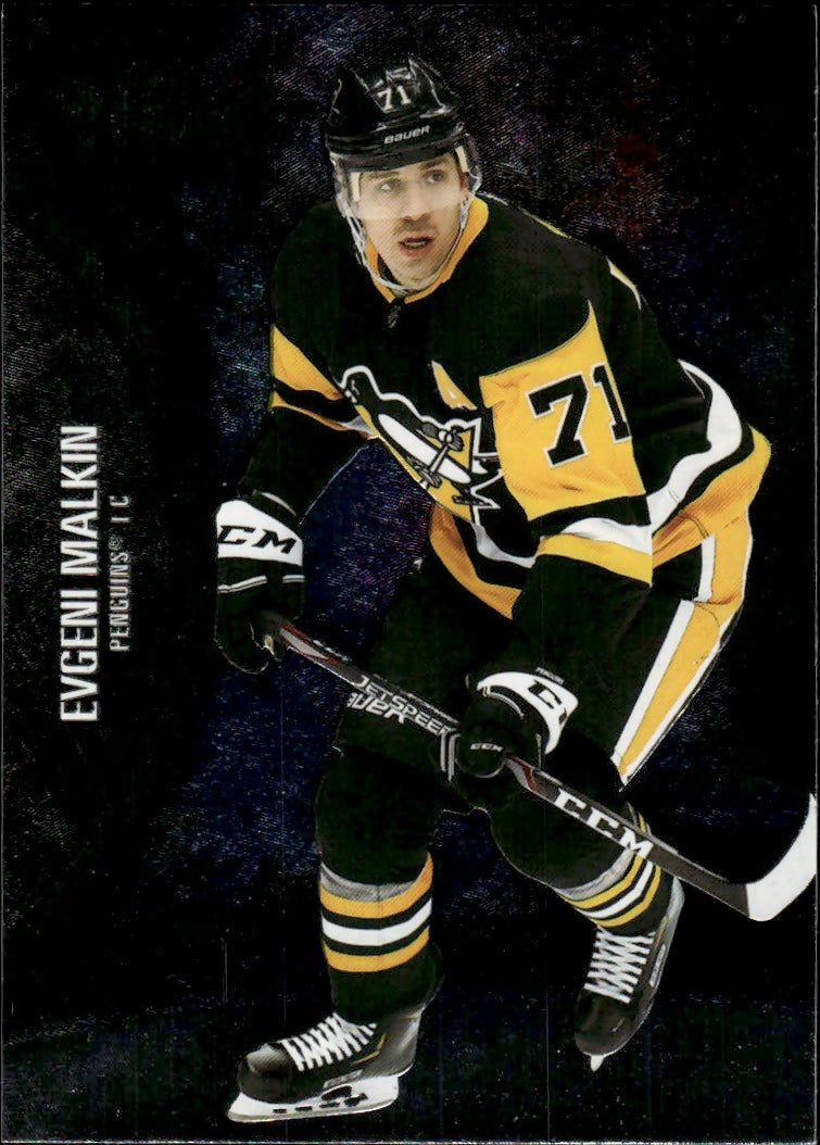 2021-22 Upper Deck Skybox Metal Universe Hockey Base #42 Evgeni Malkin - Pittsburgh Penguins - A