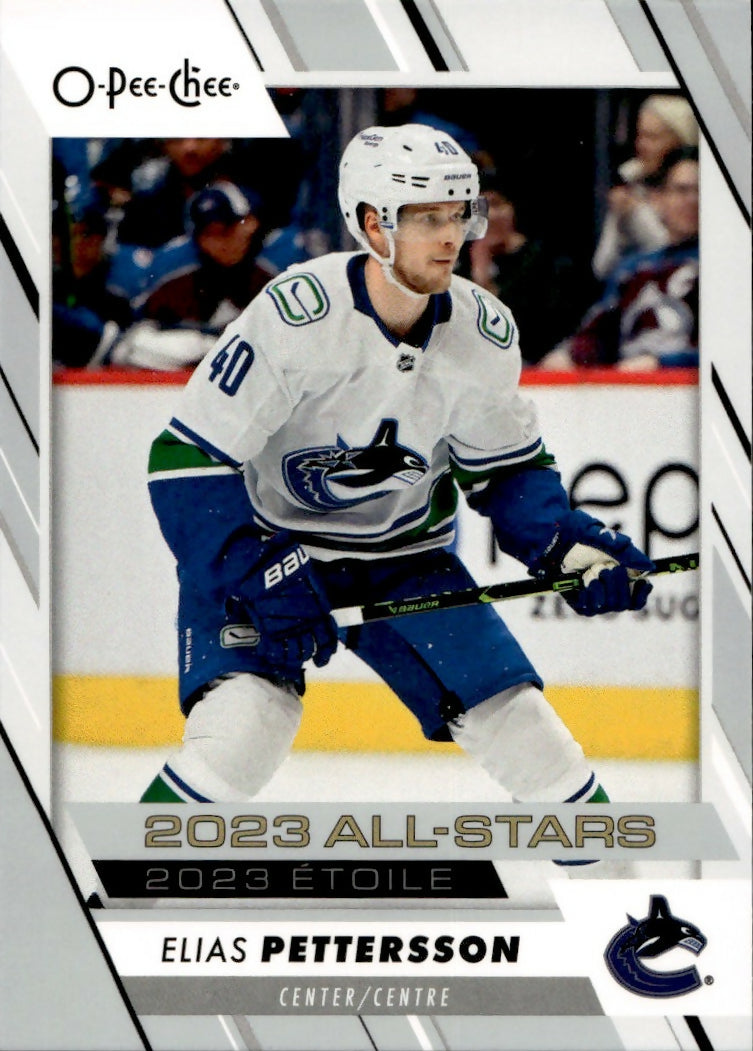 2023-24 Upper Deck O-Pee-Chee Hockey - Base - 2023 All Stars #539 Elias Pettersson - Vancouver Canucks - A