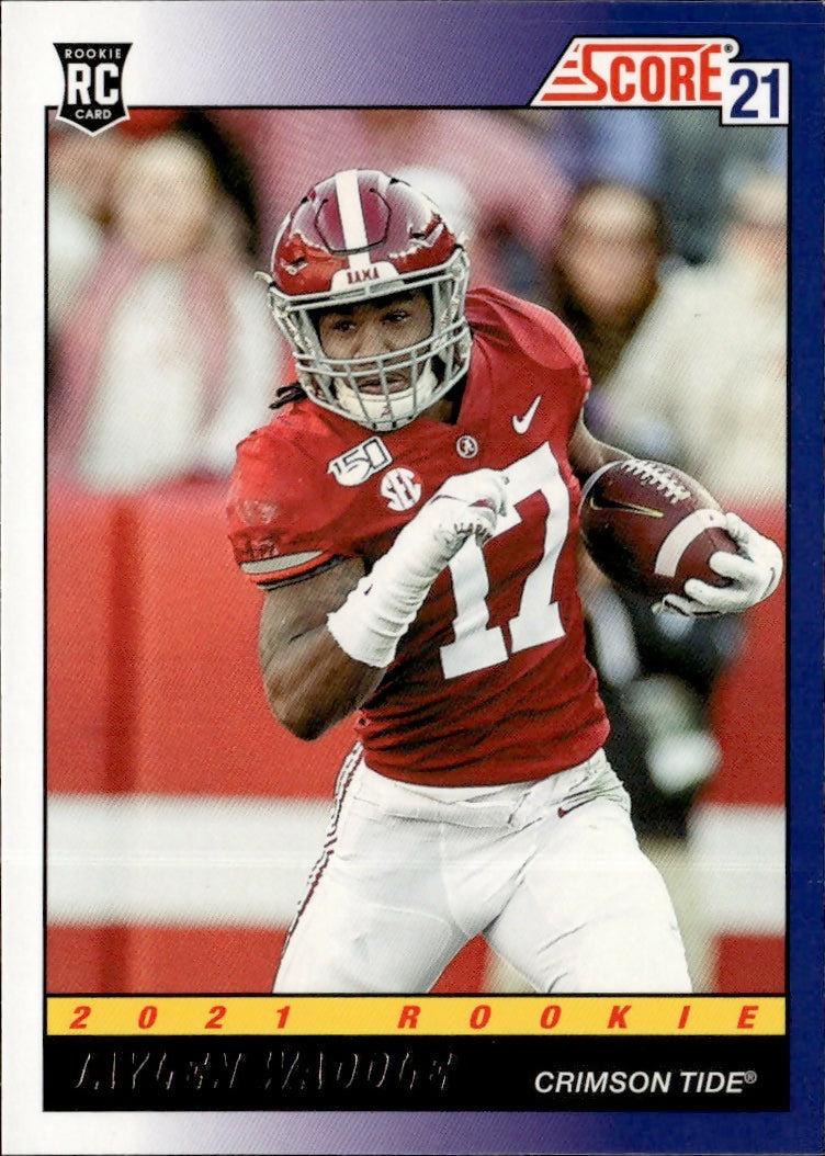 2021 Score 1991 Throwback Purple #TB7 Jaylen Waddle Alabama Crimson Tide