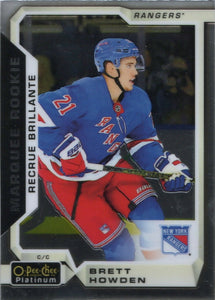 2018-19 O-Pee-Chee Platinum Hockey - Base - Marquee Rookie #185 Brett Howden - New York Rangers