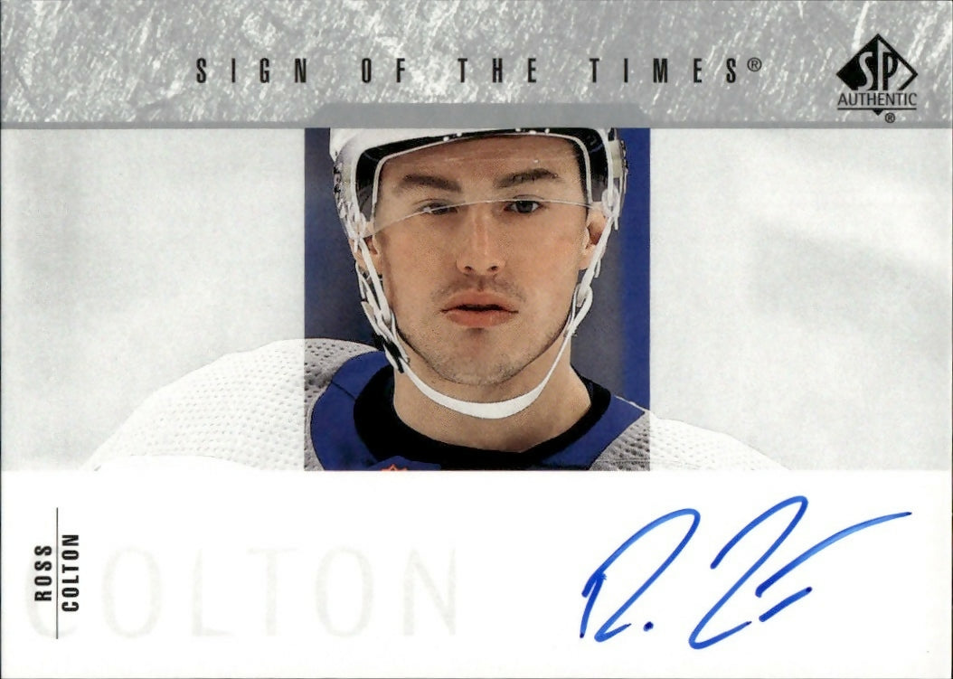 2023-24 Upper Deck SP Authentic Hockey - 2003-04 Retro Sign of the Times #SOTT1-RC Ross Colton - Tampa Bay Lightning - A