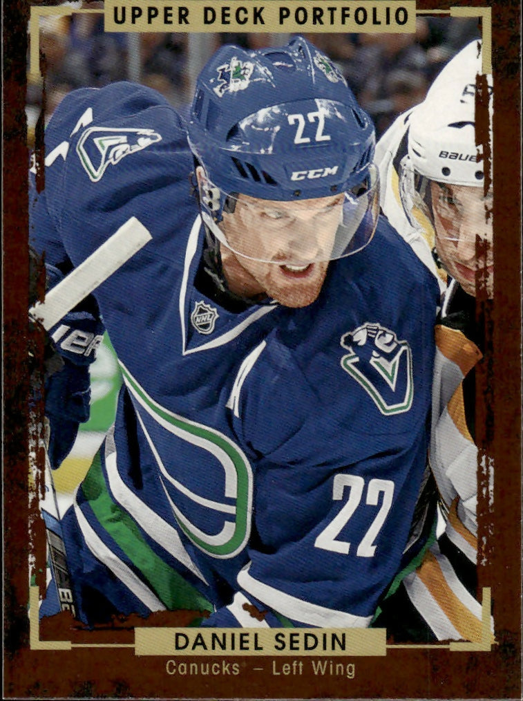 2015-16 Upper Deck Portfolio Hockey - Base #178 Daniel Sedin - Vancouver Canucks