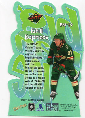 2021-22 Upper Deck Skybox Metal Universe Hockey - Big Man On Ice #BM-19 Kirill Kaprizov - Minnesota Wild - B