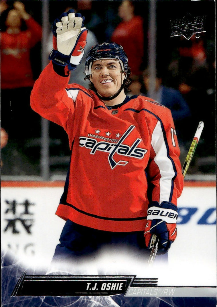 2022-23 Upper Deck Series 1 Hockey - Base #190 T.J. Oshie - Washington Capitals - A