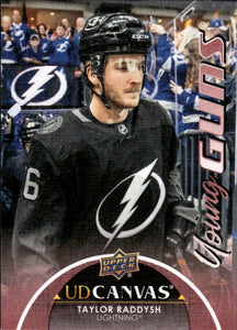 2021-22 Upper Deck Series 2 Hockey - UD Canvas - Young Guns #C219 Taylor Raddish - Tampa Bay Lightning - A