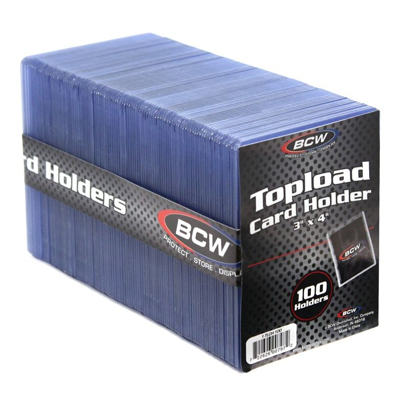 BCW Topload Card holder standard 100ct