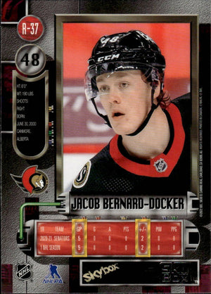 2021-22 Upper Deck Skybox Metal Universe Hockey 1997-98 Retro Rookie #R-37 Jacob Bernard-Docker - Ottawa Senators