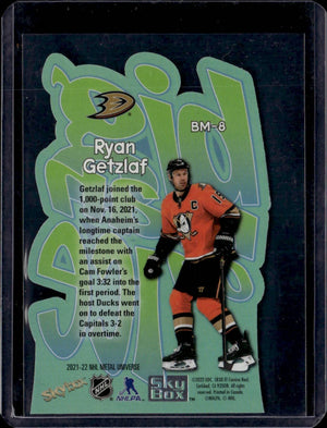 2021-22 Upper Deck Skybox Metal Universe Hockey Big Man On Ice #BM-8 Ryan Getzlaf - Anaheim Ducks