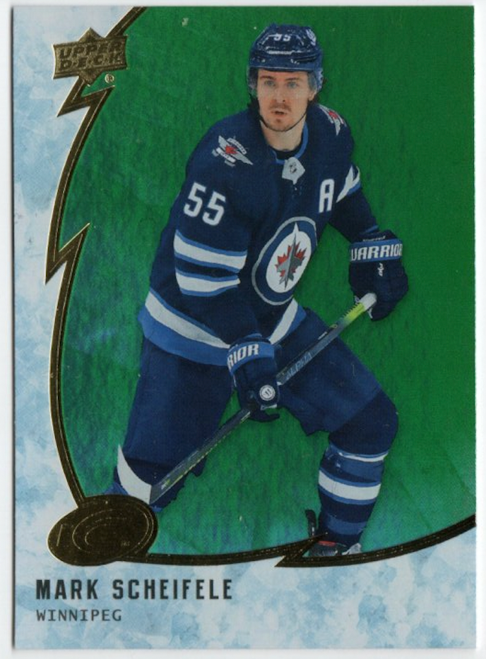 2019-20 Upper Deck Ice Hockey Base Green #18 Mark Scheifele - Winnipeg Jets