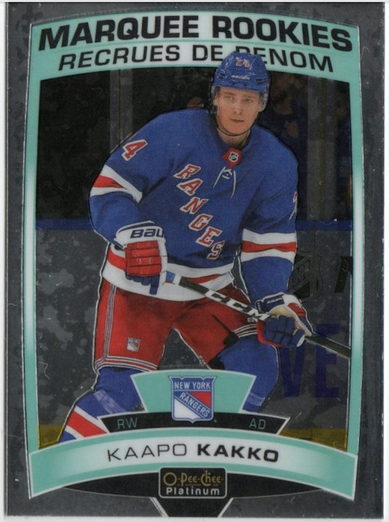 2020-21 Upper Deck O-Pee-Chee Platinum Hockey - Base - Marquee Rookies #199 Kaapo Kakko - New York Rangers