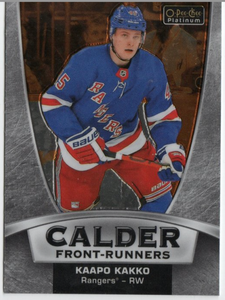 2020-21 Upper Deck O-Pee-Chee Platinum Hockey - Calder Front Runners #CF-1 Kaapo Kakko - New York Rangers