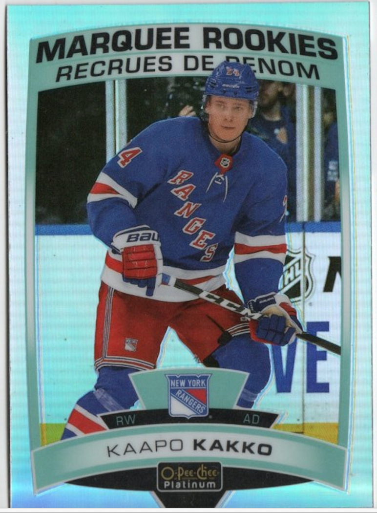 2020-21 Upper Deck O-Pee-Chee Platinum Hockey - Base - Marquee Rookies - Rainbow #199 Kaapo Kakko - New York Rangers