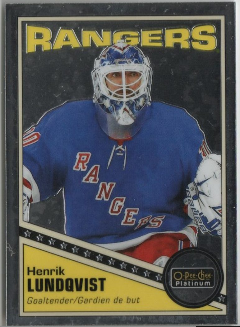 2019-20 Upper Deck O-Pee-Chee Platinum Hockey - Retro #R-41 Henrik Lundqvist - New York Rangers