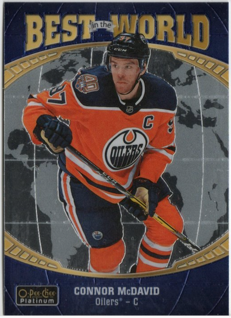 2019-20 Upper Deck Platinum - Best In The World - Edmonton Oilers - Connor McDavid - BW-6