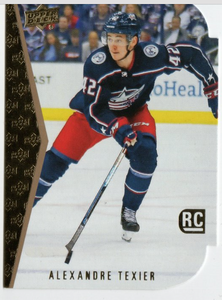 2019-20 Upper Deck Series 1 Hockey Rookie Tribute Die Cuts #4 Alexandre Texier - Columbus Blue Jackets