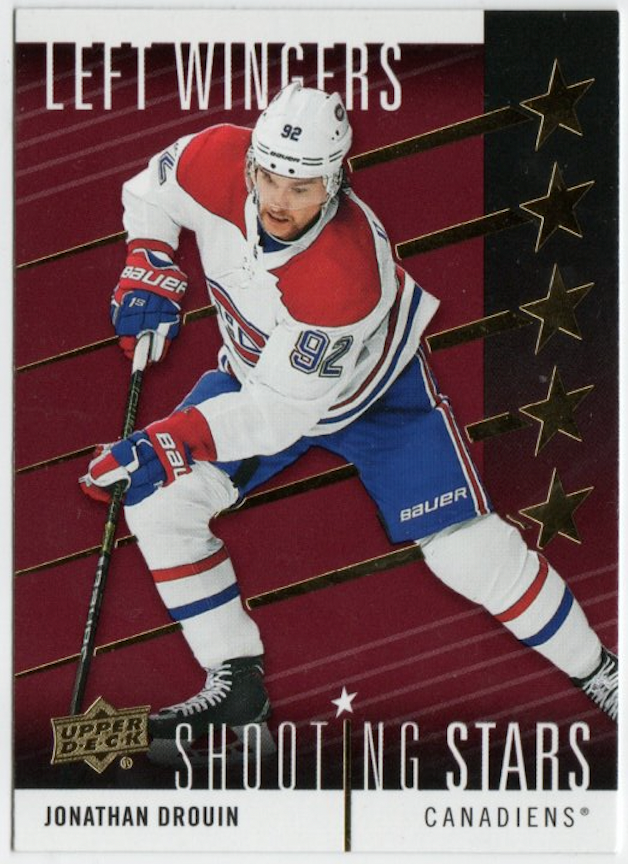 2019-20 Upper Deck Series 1 - Shooting Stars #SSL-10 Jonathan Drouin - Montreal Canadiens