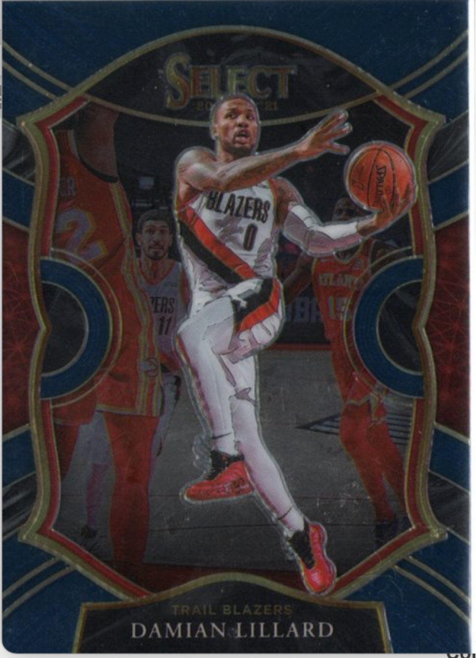 2020-21 Panini Select Basketball Concourse Retail Blue #24 Damian Lillard - Portland Trail Blazers