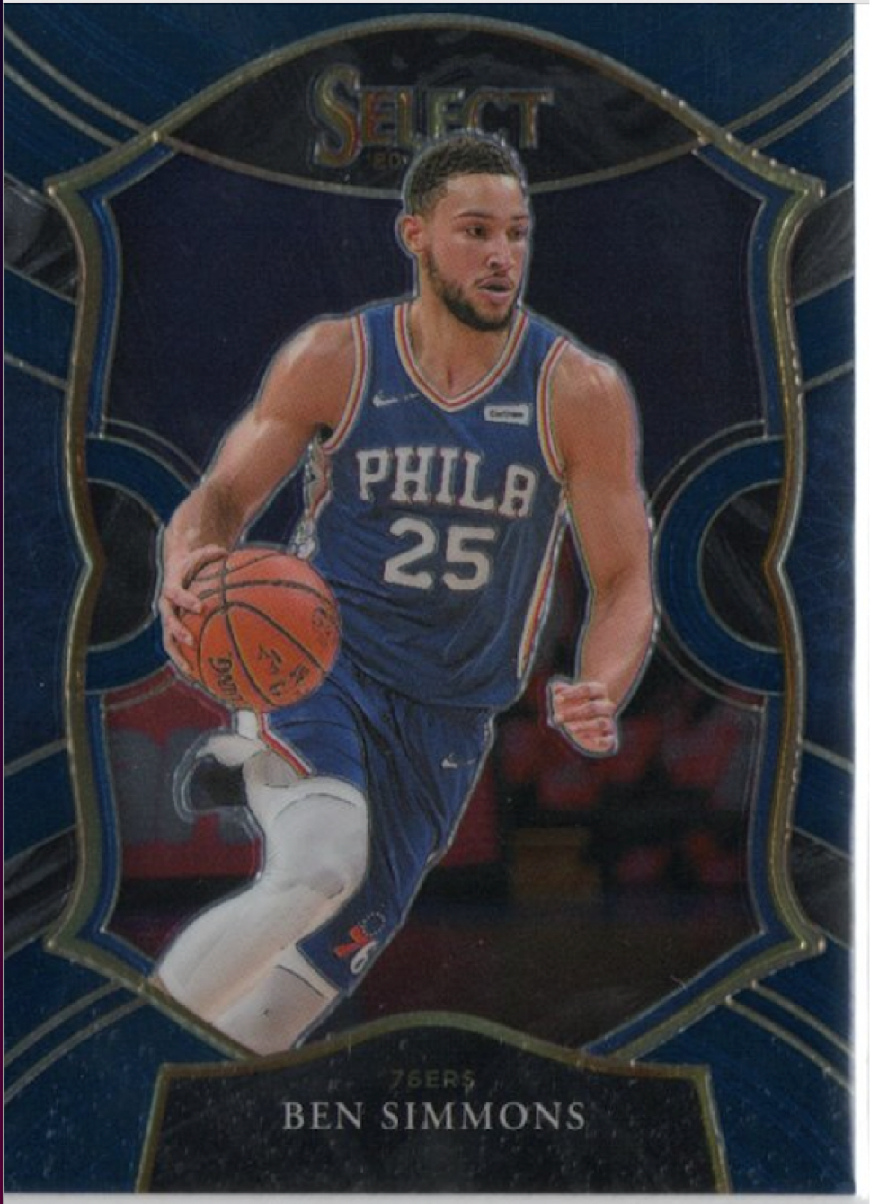 2020-21 Panini Select Basketball Concourse Retail Blue #34 Ben Simmons - Philadelphia 76ers