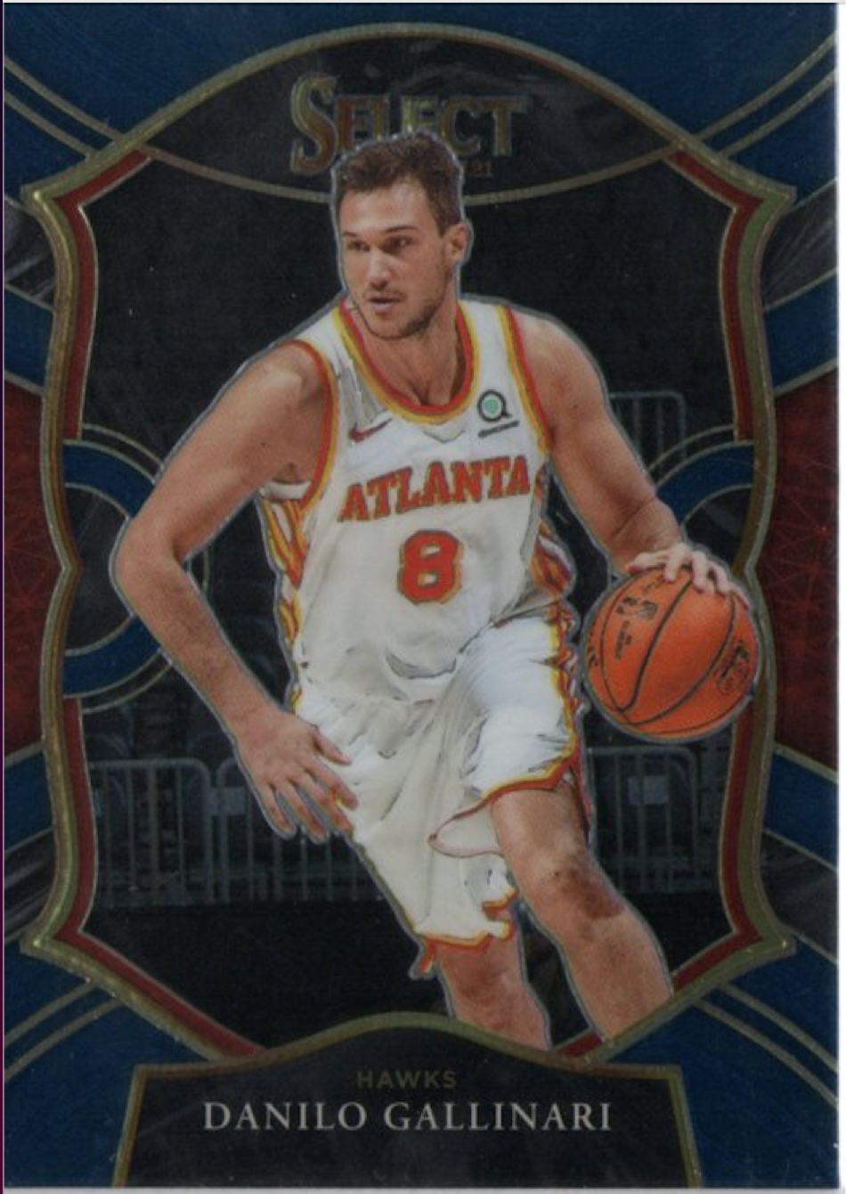 2020-21 Panini Select Basketball Concourse Retail Blue #35 Danilo Gallinari - Atlanta Hawks