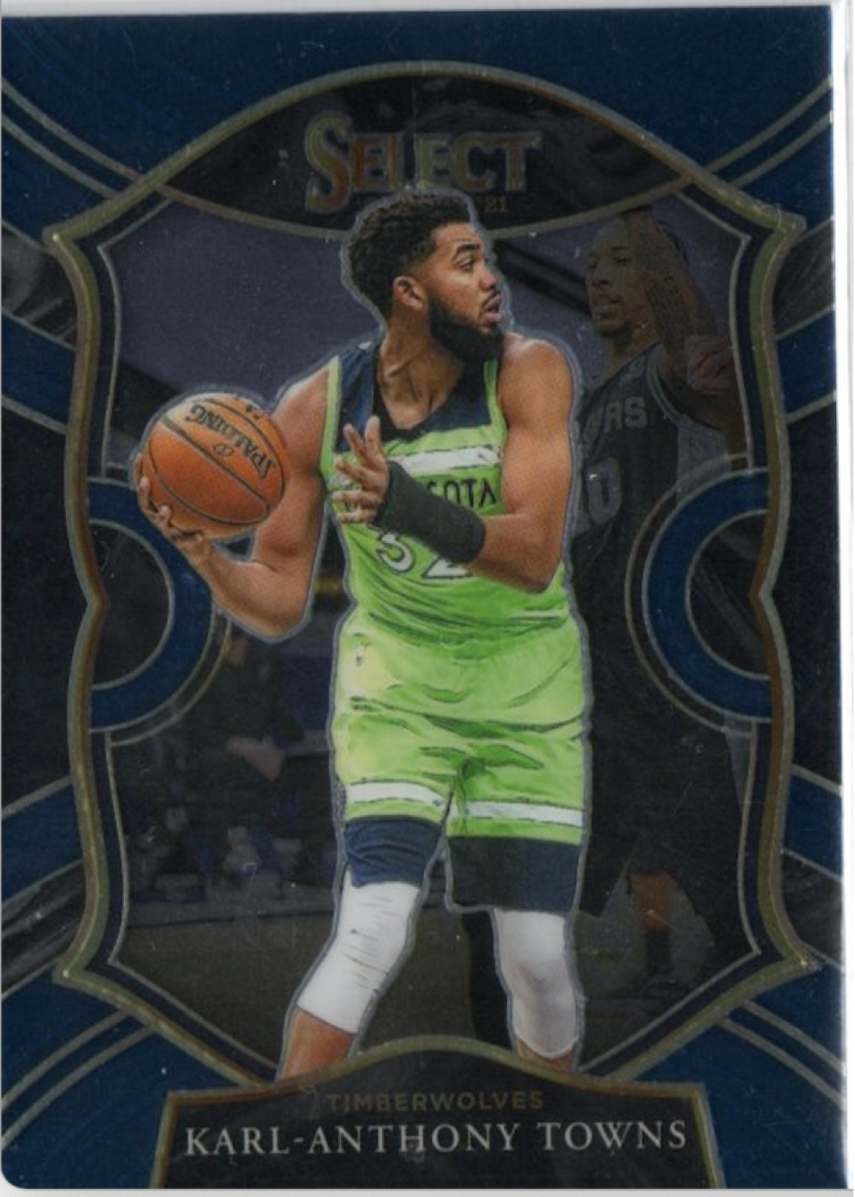 2020-21 Panini Select Basketball Concourse Retail Blue #36 Karl-Anthony Towns - Minnasota Timberwolves