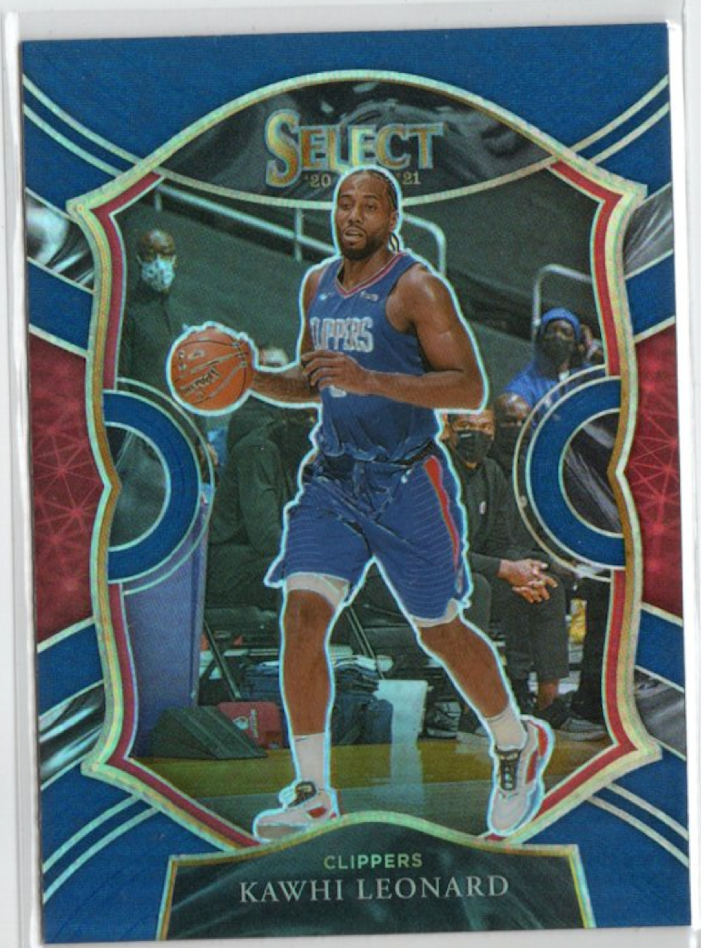 2020-21 Panini Select Basketball Concourse Retail Blue #37 Kawhi Leonard - Los Angeles Clippers