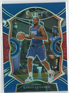 2020-21 Panini Select Basketball Concourse Retail Blue #37 Kawhi Leonard - Los Angeles Clippers