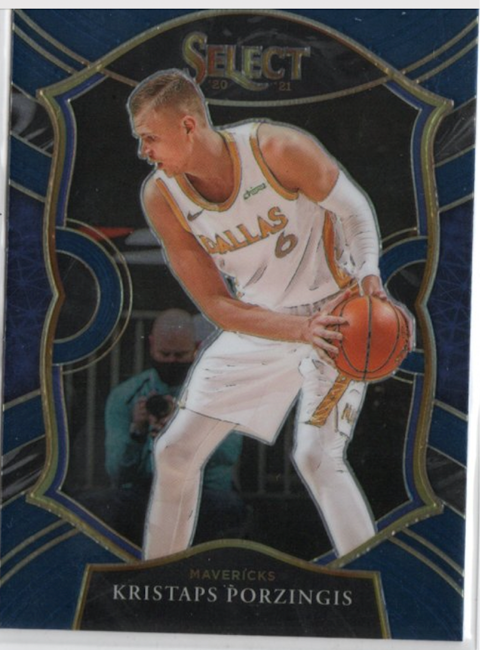 2020-21 Panini Select Basketball Concourse Retail Blue #43 Kristaps Porzingis - Dallas Mavericks