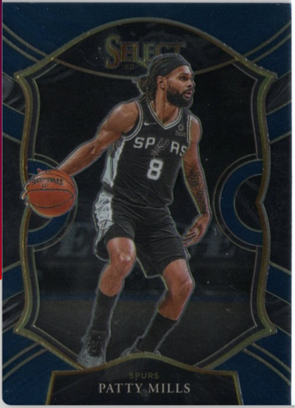 2020-21 Panini Select Basketball Concourse Retail Blue #48 Patty Mills - San Antonio Spurs