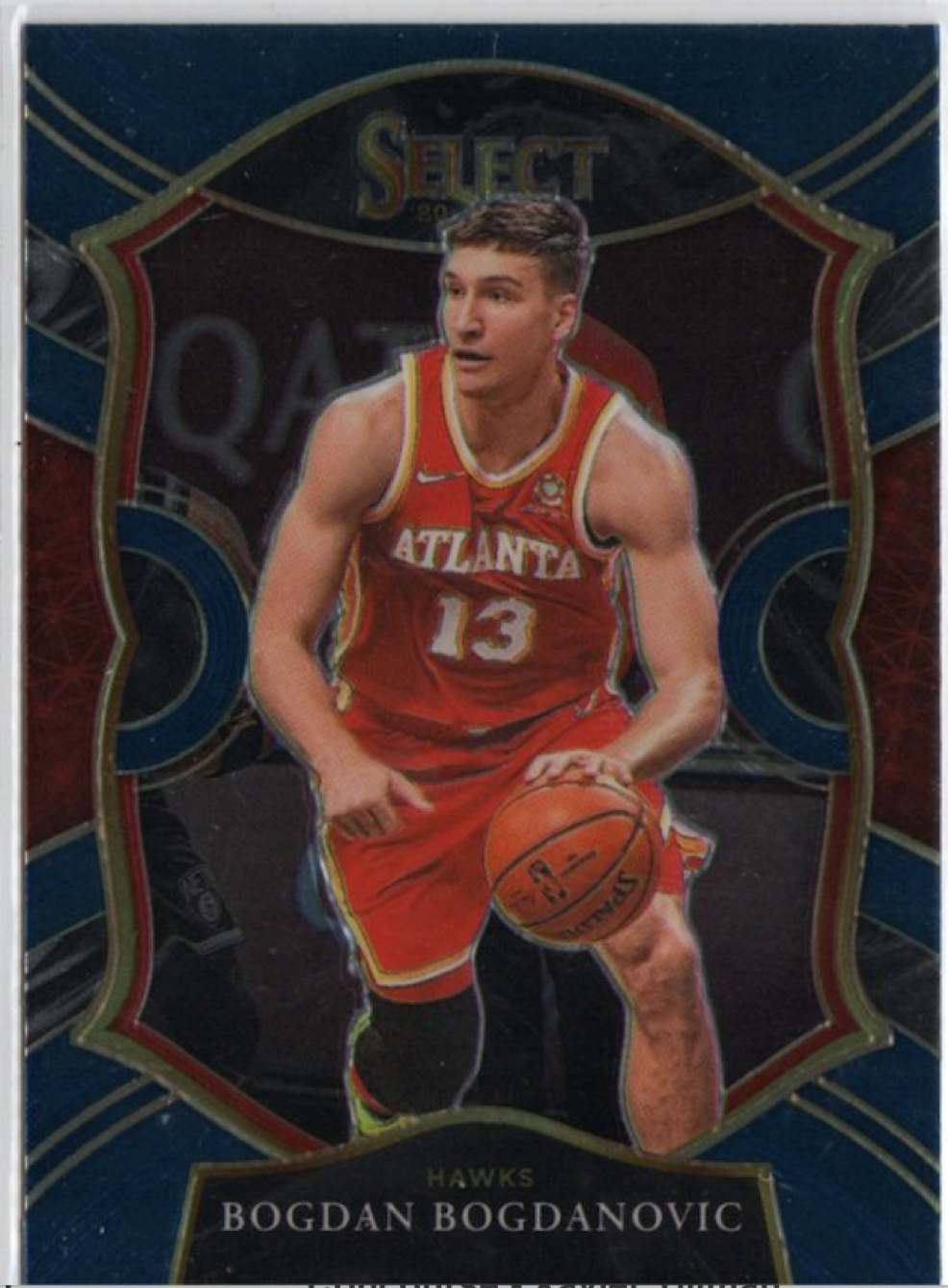 2020-21 Panini Select Basketball Concourse Retail Blue #50 Bogdan Bogdanovic - Atlanta Hawks