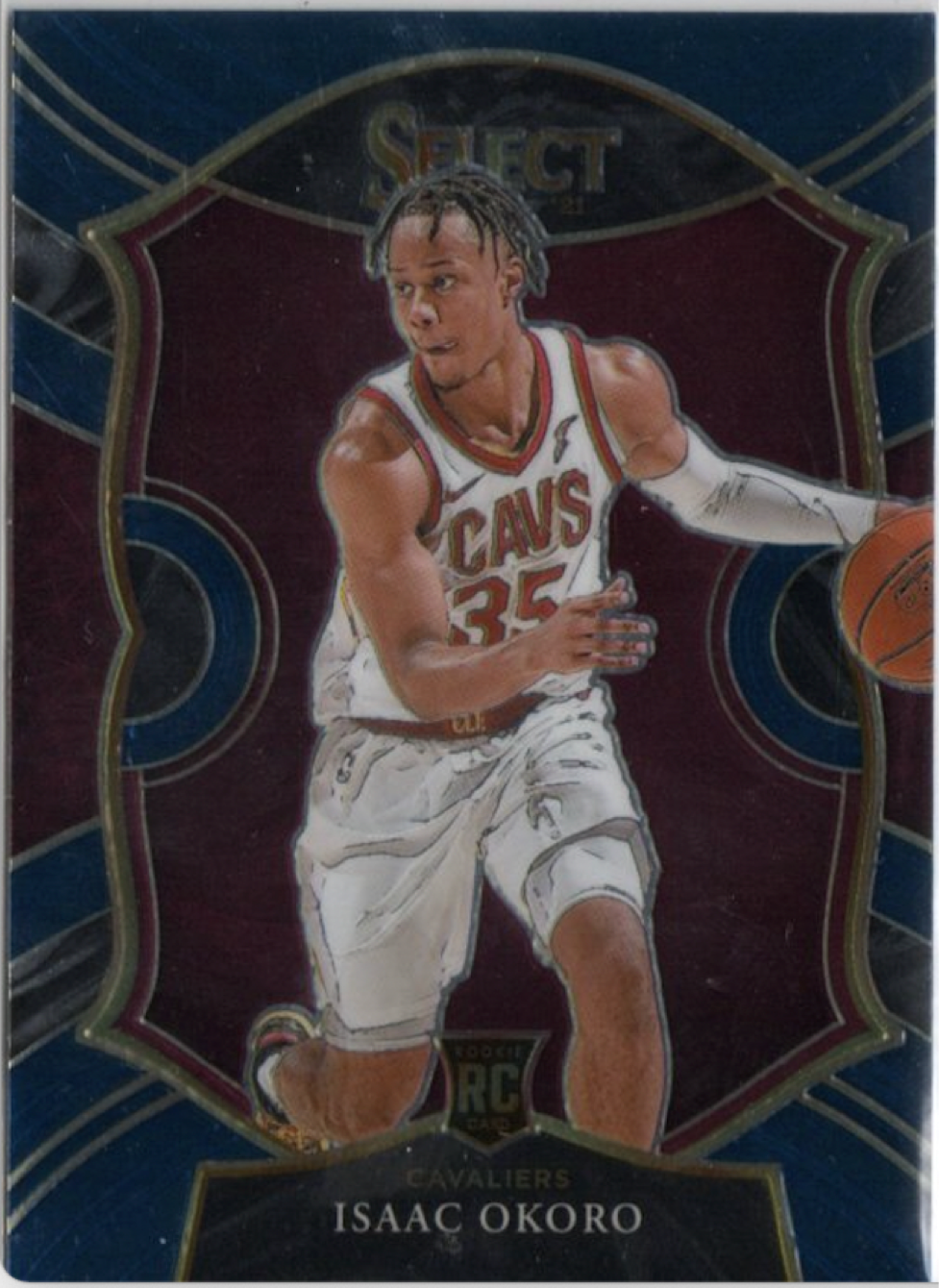 2020-21 Panini Select Basketball Concourse Retail Blue #65 Issac Okoro - Cleveland Cavaliers