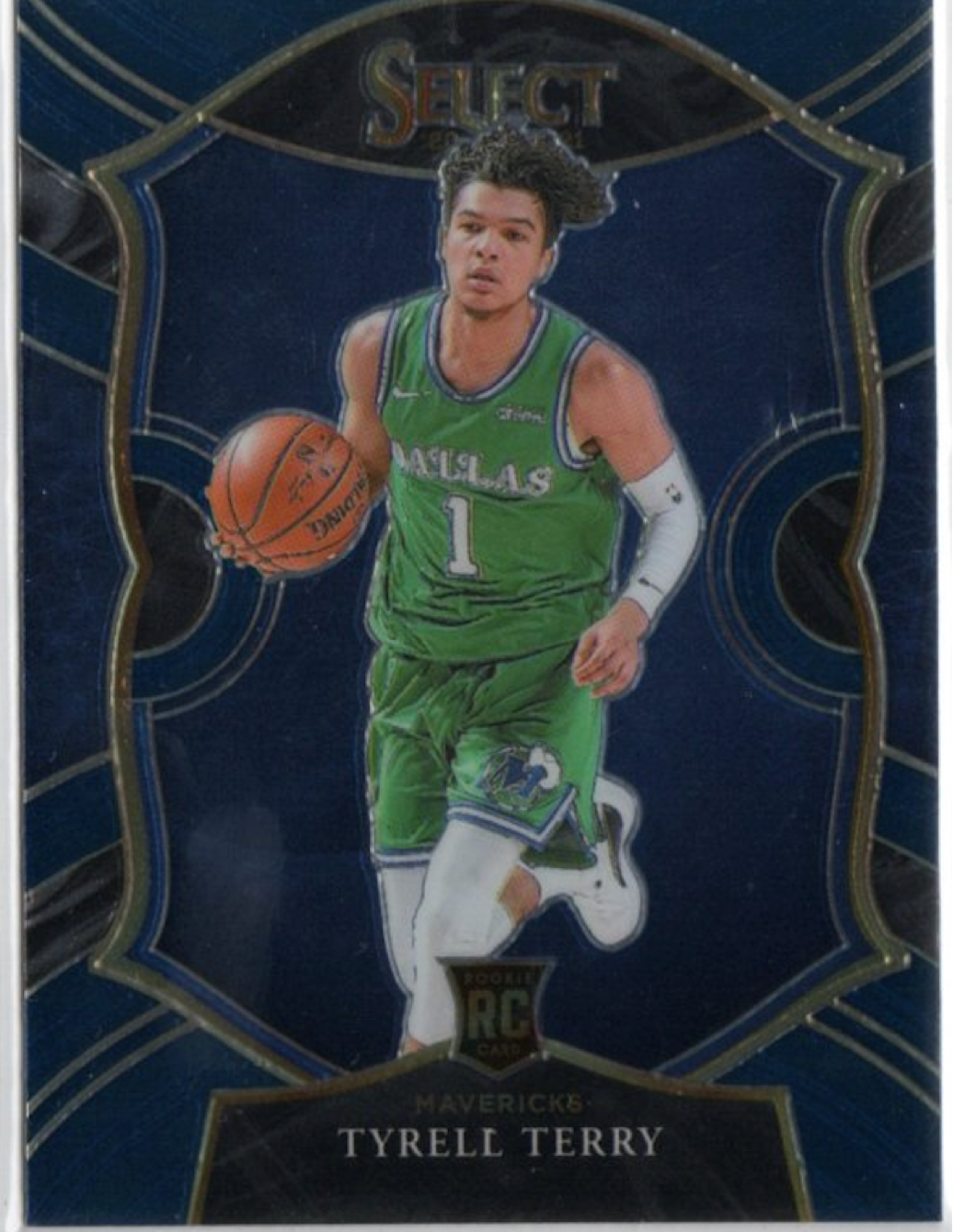 2020-21 Panini Select Basketball Concourse Retail Blue #91 Tyrell Terry - Dallas Mavericks