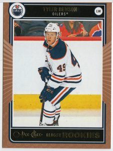 2020-21 Upper Deck Series 1 Hockey - Glossy Rookies - Bronze - Edmonton Oilers - Tyler Benson - R-5