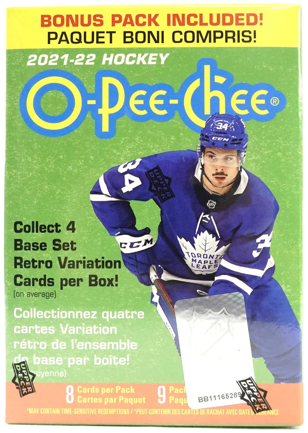 2021-22 Upper Deck O-Pee-Chee Hockey 8-Pack Blaster Box