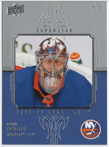 2021-22 Upper Deck Series One #HR44 - Honor Roll - Semyon Varamov - New York Islanders