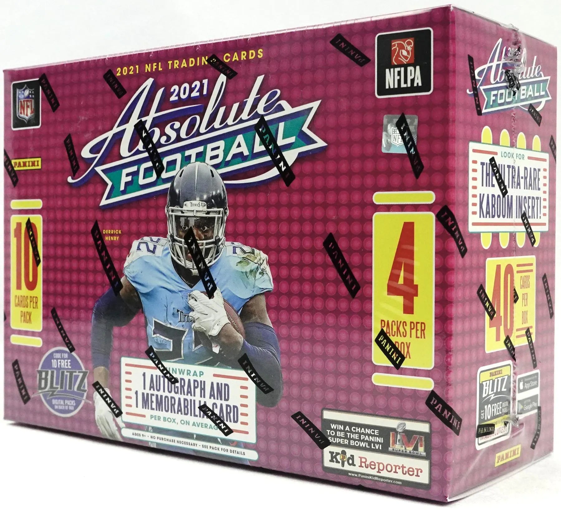 2021 Panini Absolute Football Mega Box (Red Parallels!) (KABOOM!)