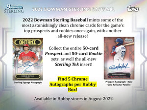 2022 Bowman Sterling Baseball Hobby Box