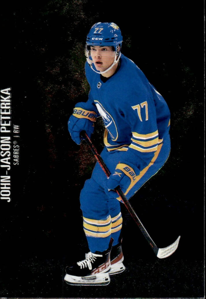 2021-22 Upper Deck Skybox Metal Universe Hockey Rookies #186 John-Jason Peterka - Buffalo Sabres