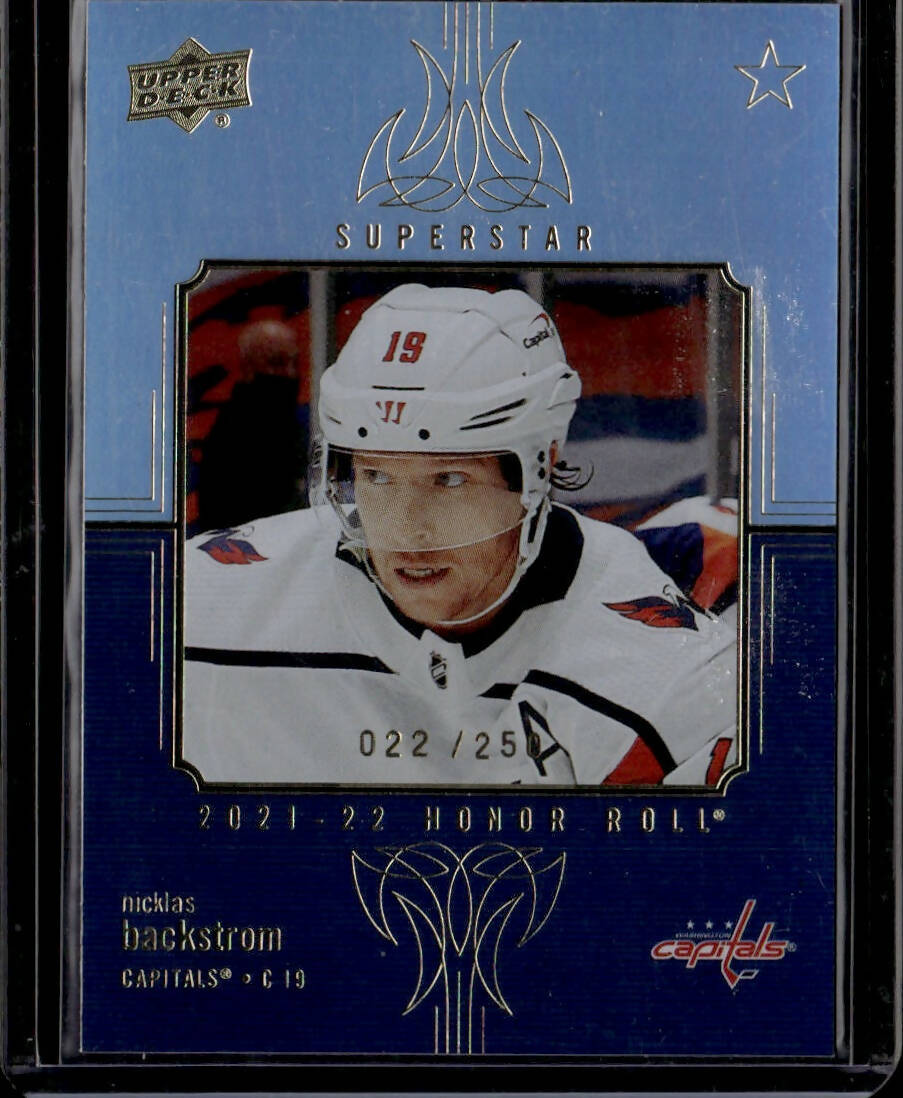 2021-22 Upper Deck Series 2 Hockey - Honor Roll /250 #HR97 Nicklas Backstrom - Washington Capitals