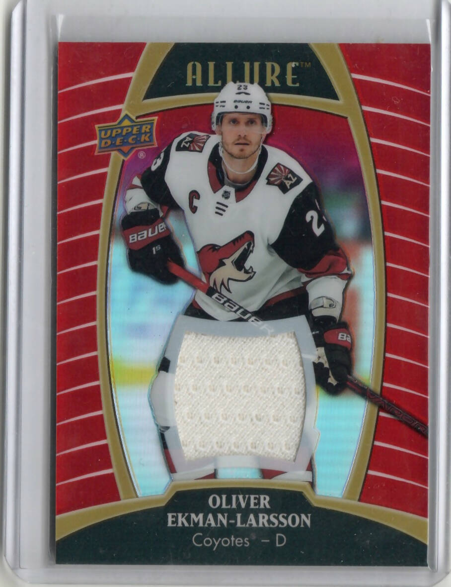 2019-20 Upper Deck Allure Hockey - Base - Red Rainbow Jersey #47 Oliver Ekman-Larsson - Arizona Coyotes