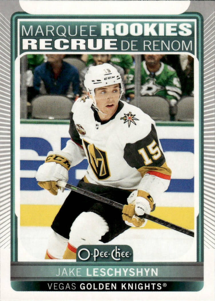 2021-22 Upper Deck Series 2 Hockey - O-Pee-Chee Update - Marquee Rookies #629 Jake Leschyshyn - Vegas Golden Knights