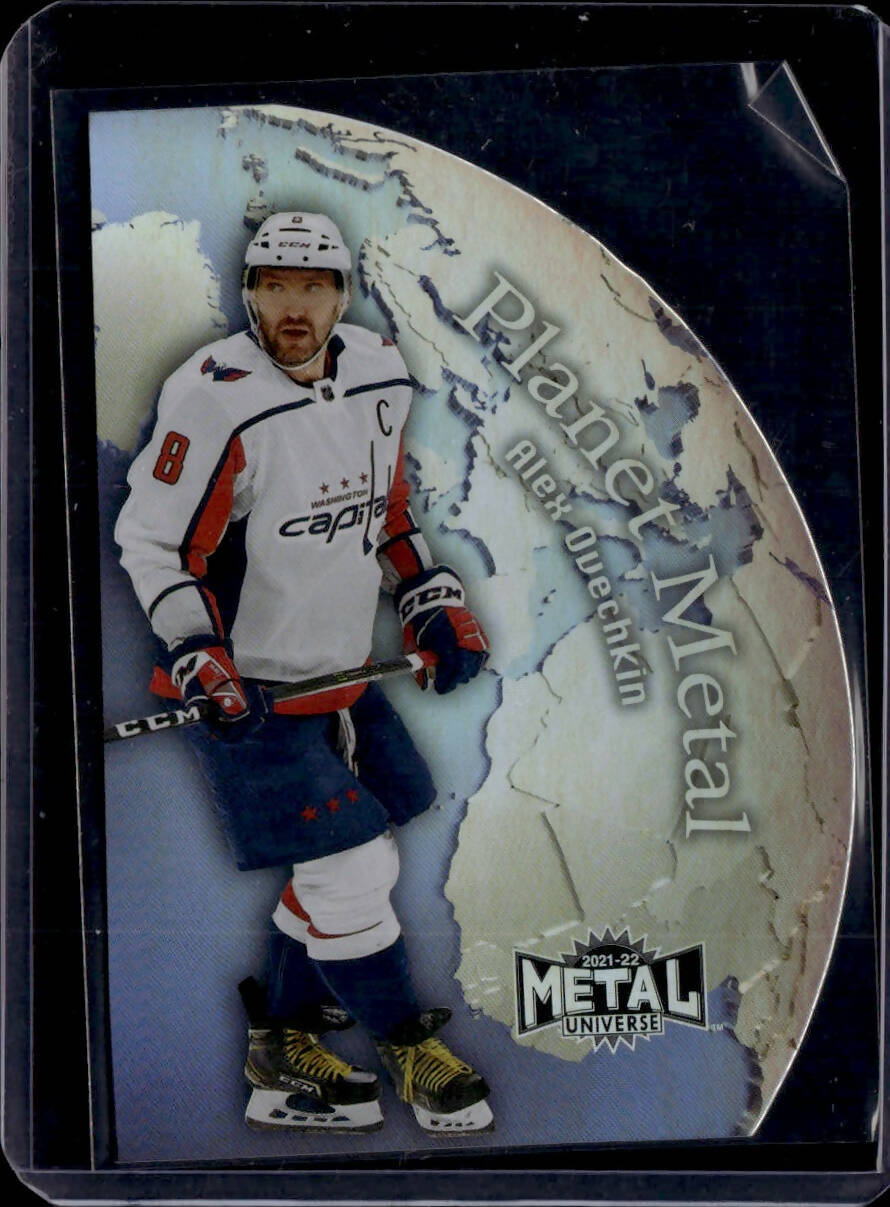 2021-22 Upper Deck Skybox Metal Universe Planet Metal #PM-10 Alex Ovechkin - Washington Capitals