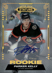 2021-22 Upper Deck Stature - Base - Rookie - Auto /49 #191 Parker Kelly - Ottawa Senators