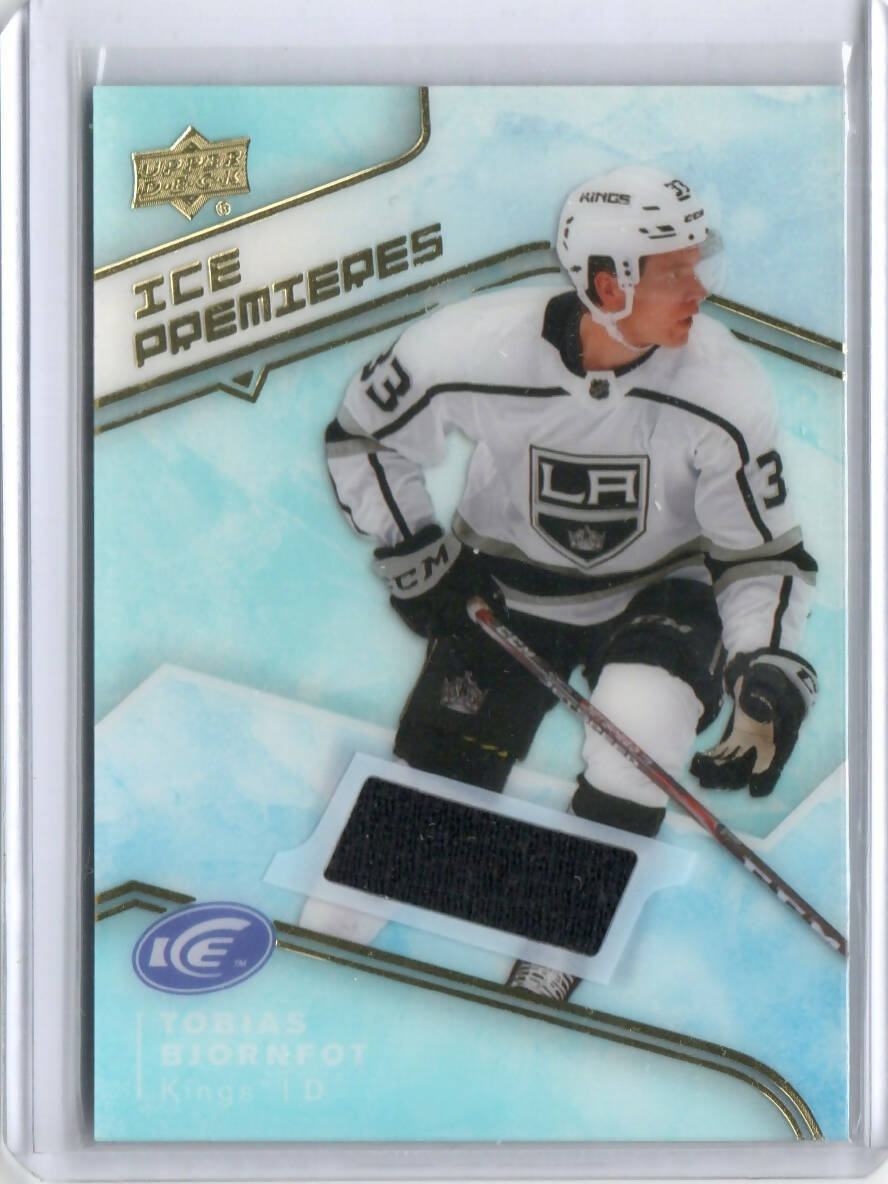 2019-20 Upper Deck Ice Hockey - Ice Premiers - Jersey - Black #IPJ-TB Tobias Bjornfot - Los Angeles Kings