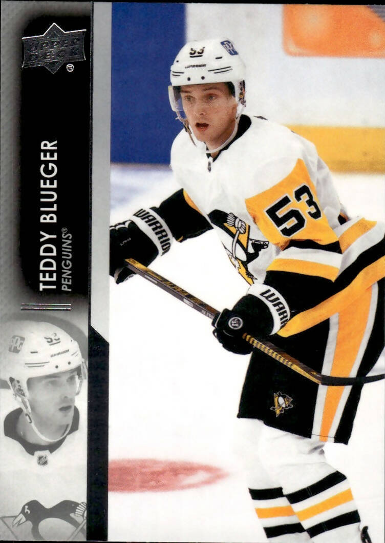 2021-22 Upper Deck Series 2 Hockey - Base #387 Teddy Blueger - Pittsburgh Penguins