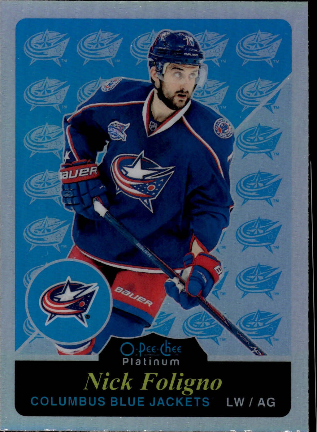 2015-16 O-Pee-Chee Platinum Hockey Retro Rainbow #R62 Nick Foligno - Columbus Blue Jackets