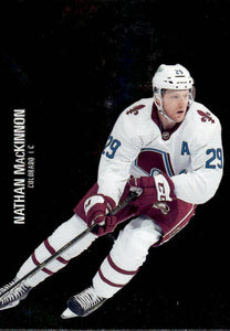 2021-22 Upper Deck Skybox Metal Universe Hockey Alt Jersey #130 Nathan MacKinnon - Colorado Avalanche