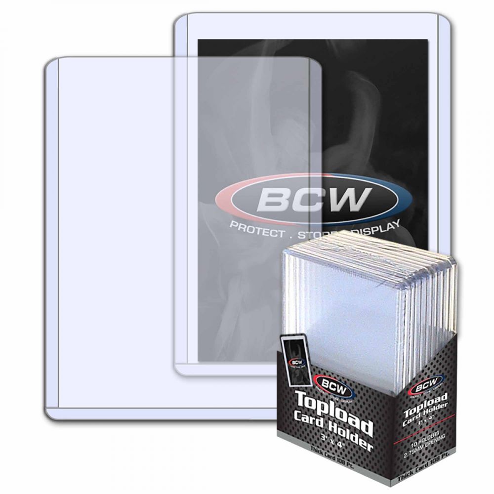 BCW Topload Card Holder Thick 108Pt (2" 3/4 x 3" 7/8 x 7/64)